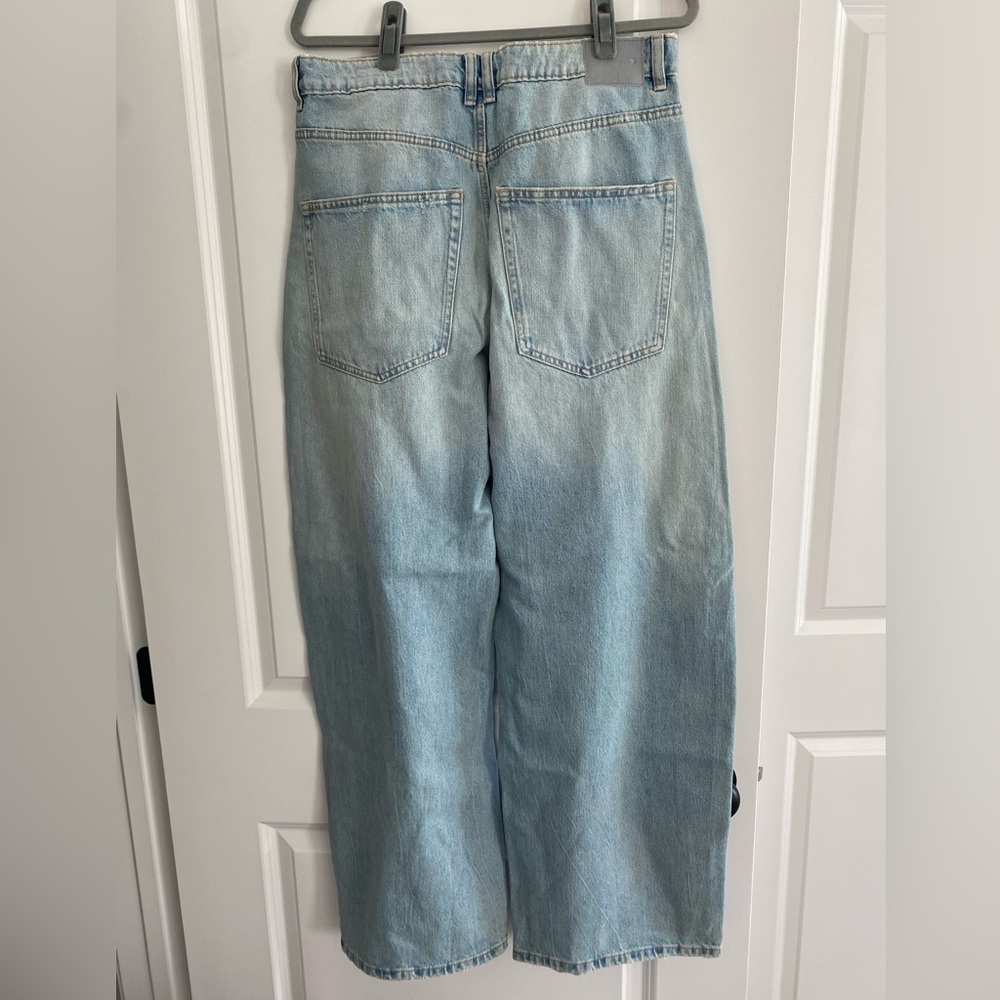 Zara Women’s Light Blue Denim Jeans #4365 Baggy Fit NWT - 10 - Picture 4 of 4